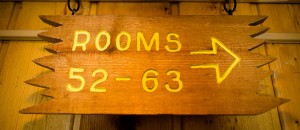 Hotel signage at the Peruvian